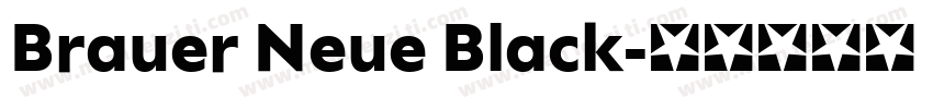 Brauer Neue Black字体转换